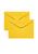 Envelope de Convite Pequeno colorido 72mmx108mm 50 Unidades Amarelo