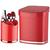 Escorredor Porta Talheres Lixeira 2,5 Litros Cozinha Eleganza Vermelho