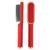 Escova Alisadora Elétrica Ceramic Bivolt c/Temperatura  Vermelho