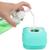Escova de Banho Massageadora Cerdas de silicone e Dispenser Para Sabonete líquido e Shampoo 738 Verde