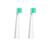 Escova de dentes elétrica temporizador adulto 3 modos carregador usb recarregável 2 cabeça verde