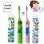 Escova Dental Eletrica Kids Rosa ou Verde Techline  Verde sapo