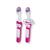 Escova mam de dentes infantil para bebes macia cabo ergonomico embalagem dupla Rosa 6, Meses