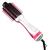 Escova Secadora De Cabelo Glamour Ceramic Ion Pink Brush 3D 1300W Gama Branco e Rosa