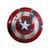 Escudo Capitão América Alça de Nylon Tamanho Real Vingadores Ultimato Decoração Geek Cosplay Nerd Vermelho