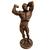 Escultura Arnold Schwarzenegger em Resina Artesanal Fisiculturista 28cm Bronze