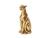 Escultura Decorativa Adorno Enfeite Sala Leopardo Poliresina Animal Pantera Dourada Sentada Luxo Mart Dourado