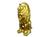 Escultura Estátua Decorativa Leão Sentado 108cm Dourado envelhecido