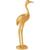 Escultura  estatueta adorno enfeite passaro em poliresina Dourado