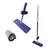 Esfregão Rodo Mop Mágico Inteligente FLAT 360 Graus Flexível PUXA E SECA Limpeza Casa Limpa Fácil Microfibra Alto Absorção Azul