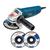 Esmerilhadeira Angular 4 1/2" 850W 3 Discos De Desbaste GWS 850 Bosch Azul marinho