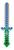 Espada Pixel Do Minecraft C/ Som E Luz Verde