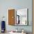 Espelheira Armarinho De Banheiro Com Prateleira 1 porta Branco/ripado