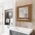 Espelheira de Banheiro e Decoração Clean - Várias Cores - JM Casa dos Móveis  Branco Ripado