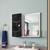 Espelheira Para Banheiro Bechara Gênova 1 Porta Branco Ripado Nero
