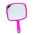 Espelho de Mão Retangular G Maquiagem Dentista Cabelereiro Pink