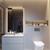 Espelho Grande 60x40 C/ Led Decorativo Camarim Banheiro Sala Branco neutro
