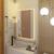 Espelho grande 90x60 com led decorativo para banheiro camarim barbearia salão de beleza Branco quente
