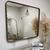 Espelho Grande Retangular com Moldura de Metal 90x80 Quarto Banheiro Sala Hall BRONZE