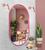 Espelho Oval 76x43 Moderno Decorativo Rosa Escuro