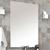 Espelho para Banheiro com Painel Alfa 60x80cm Móveis Bosi Branco