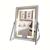 Espelho Portátil Camarim De Bancada Com Led e Botão Touch 32x45cm Branco