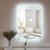 Espelho RETANGULAR 40x50cm com LED À PILHA OU FONTE  Espelho para Banheiro Led Branco FRIO