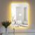Espelho RETANGULAR 50x70cm com LED À PILHA OU FONTE Espelho para Banheiro BRANCO QUENTE FONTE 12V