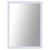 Espelho Retangular com Moldura de Madeira Maciça 100cmx50cm Decore Pronto Branco