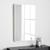 Espelho retangular grande 70x50 decoração p/ salas quartos banheiros- moldura em metal BRANCO MATTE