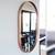 Espelho Retrô Oval C/ Moldura Banheiro Quarto Sala 80x50cm Bronze