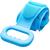 Esponja de Banho Silicone Escova Bucha Massageadora Esfoliação Lava Costas Rosto Corpo  Azul