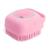 Esponja Para Banho de Silicone com Dispenser Massageador Escova Shampoo Sabonete Liquido crianca pet Rosa