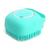 Esponja Para Banho de Silicone com Dispenser Massageador Escova Shampoo Sabonete Liquido crianca pet Verde agua