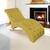 Espreguiçadeira Relaxante para Descanso P02 Suede - Doce Sonho Móveis Amarelo
