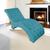 Espreguiçadeira Relaxante para Descanso P02 Suede - Doce Sonho Móveis Azul Turquesa