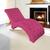 Espreguiçadeira Relaxante para Descanso P02 Suede - Doce Sonho Móveis Pink