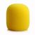 Espuma para Microfone de Mão SM58 Preto Azul Vermelho Amarelo Laranja Diversas Cores Amarelo