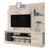 Estante Home Theater Alan para TV até 55” - Madetec Calacata/Off White