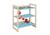 Estante Infantil Colore 750 Organizador de Brinquedo Varias Cores 3 Prateleiras Azul