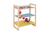 Estante Infantil Colore 750 Organizador de Brinquedo Varias Cores 3 Prateleiras Colorida