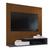 Estante Painel Parede 90 cm Smart New TV 32 Polegadas Prateleiras Organizadoras Sala Quarto Pequeno Moderno - RPM Ripado/Cinza