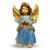 Estatua Anjo De Gesso Escultura Asa Dourada 23cm  Azul