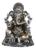 Estatua Ganesha Deus Do Intelecto Sabedoria Decoração Resina Prata