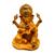 Estátua Ganesha Hindu Resina Prosperidade Sorte Sabedoria Dourado