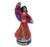 Estátua Imagem Cigana Dançarina do Amor Resina 12 Cm Vermelho Roxo