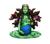 Estátua Mãe Terra Gaia Escultura Decorativa Wicca Pachamama Verde
