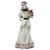 Estatueta Noiva Esqueleto Vestido Casamento Escultura Resina Branco