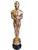 Estatueta Oscar em PVC rígido Adorno fantasia decoração Dourado