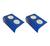 Esteira Porta Copos Kit com 02 unidades Bandeja Decoração Suporte em Alumínio. Azul Bic